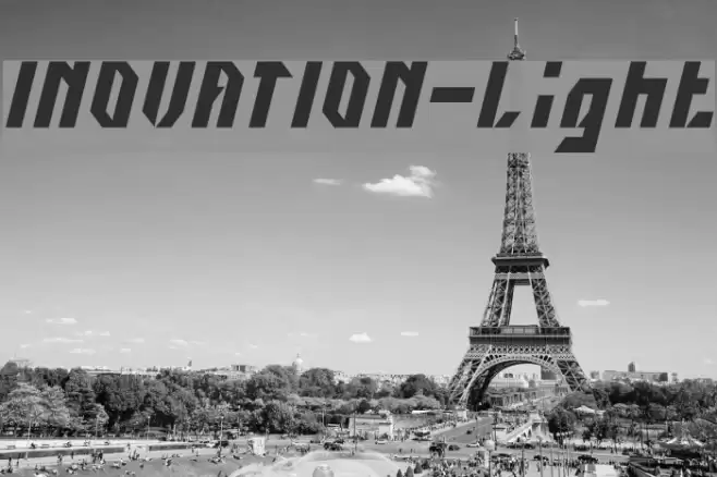INOVATION-Light Font examples