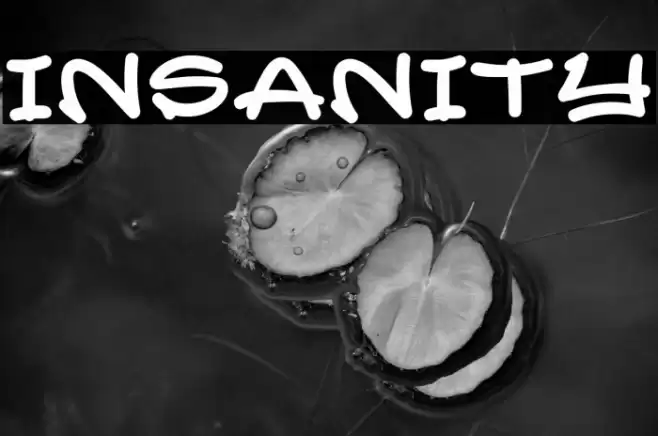 INSANITY Font examples