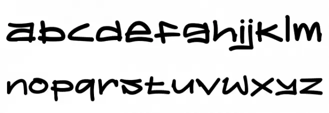 INSANITY Schriftart Kleinbuchstaben
