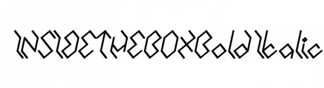 INSIDE THE BOX Bold Italic  لخطوط تنزيل