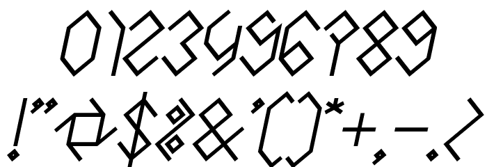 INSIDE THE BOX Bold Italic Font OTHER CHARS