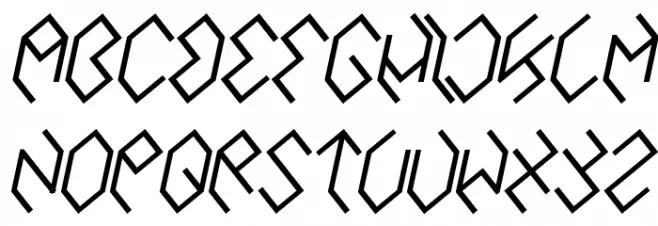 INSIDE THE BOX Bold Italic फ़ॉन्ट अपरकेस