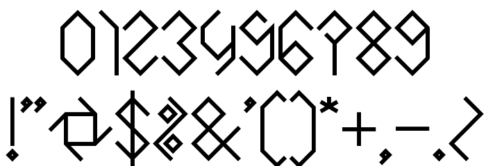 INSIDE THE BOX Bold Font OTHER CHARS