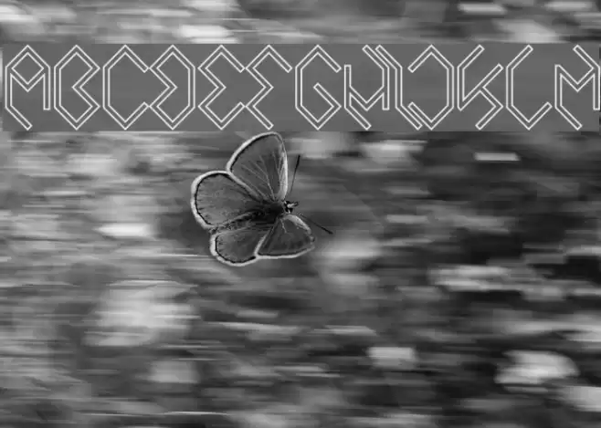 INSIDE THE BOX-Hollow Bold Font examples