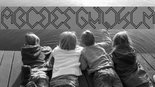 INSIDE THE BOX-Hollow Bold Font examples