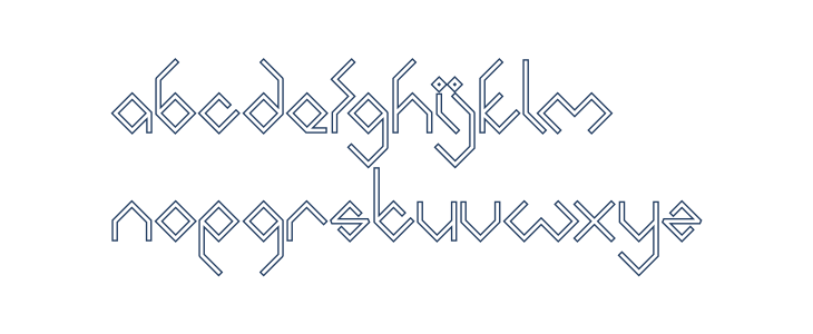 INSIDE THE BOX-Hollow Bold Lowercase