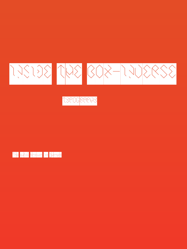 INSIDE THE BOX-Inverse Poster