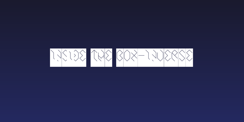 INSIDE THE BOX-Inverse Social Header