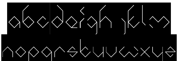 INSIDE THE BOX-Inverse Font LOWERCASE