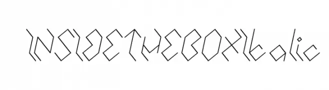 INSIDE THE BOX Italic  لخطوط تنزيل