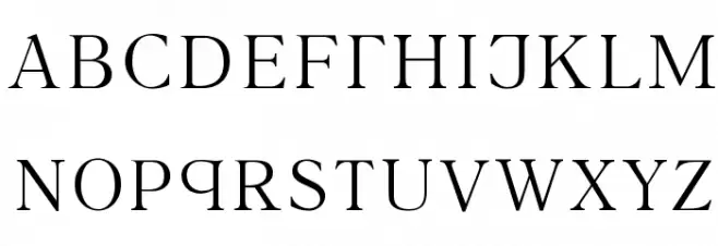 INTERBET フォント 大文字