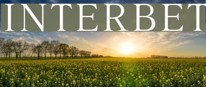 INTERBET Font examples