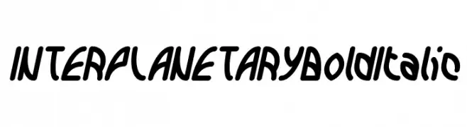 INTERPLANETARY Bold Italic  免费字体下载