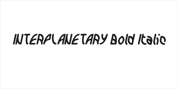 INTERPLANETARY Bold Italic Logo