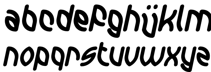 INTERPLANETARY Bold Italic Font LOWERCASE