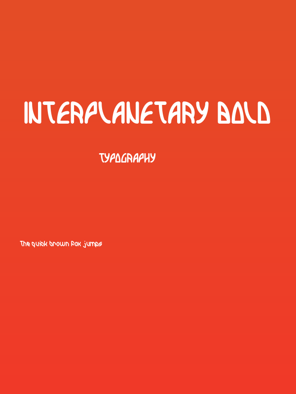 INTERPLANETARY Bold Poster