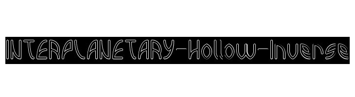 INTERPLANETARY-Hollow-Inverse  Free Fonts Download
