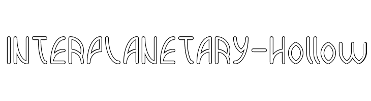 INTERPLANETARY-Hollow  Free Fonts Download