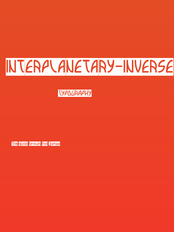 INTERPLANETARY-Inverse Poster