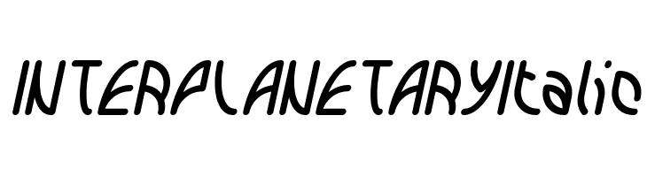 INTERPLANETARY Italic  baixar fontes gratis