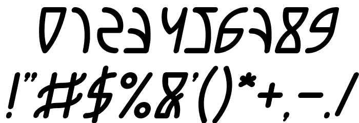 INTERPLANETARY Italic Font OTHER CHARS