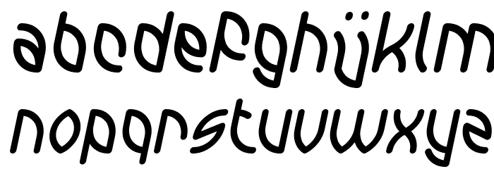INTERPLANETARY Italic Font LOWERCASE