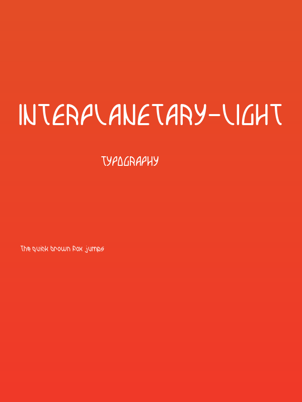 INTERPLANETARY-Light Poster