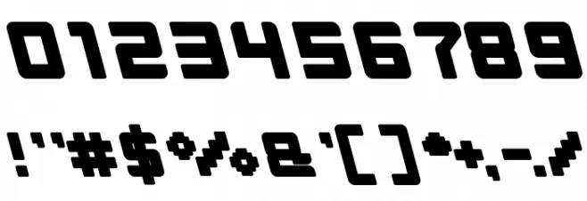 INVASION-Filled Bold Font OTHER CHARS