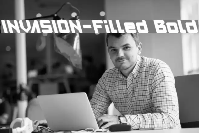 INVASION-Filled Bold Font examples