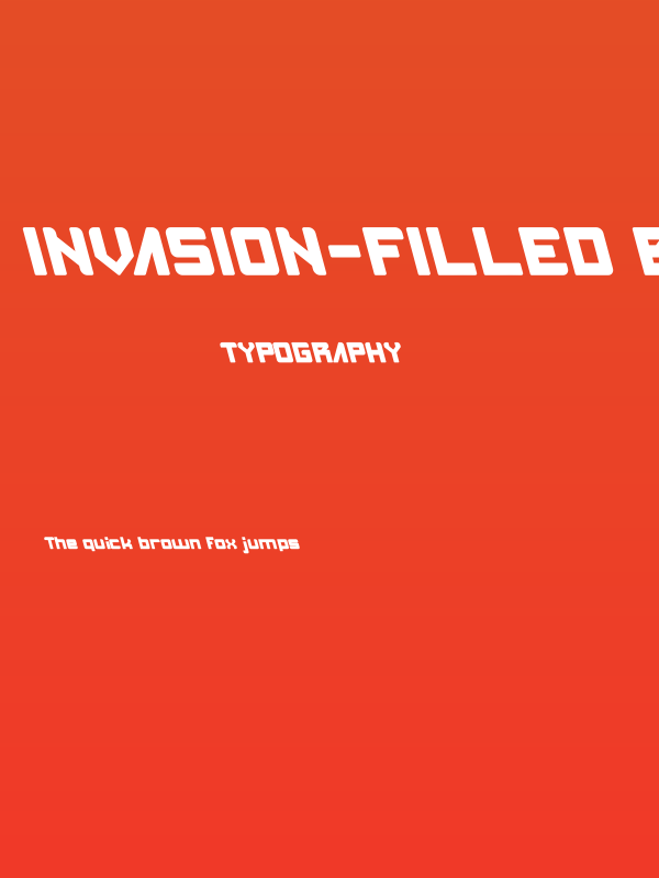 INVASION-Filled Bold Poster