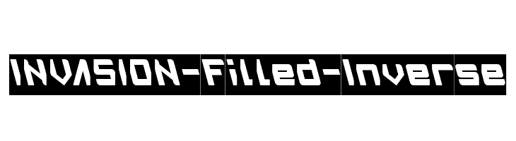 INVASION-Filled-Inverse  font caratteri gratis