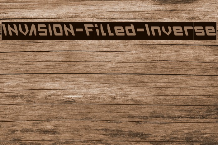 INVASION-Filled-Inverse Font examples