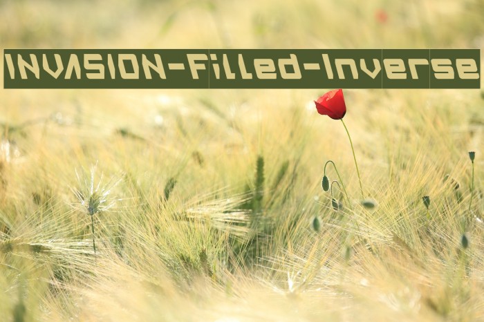 INVASION-Filled-Inverse Font examples