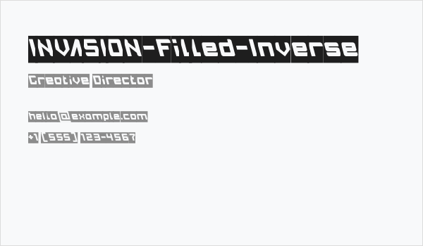 INVASION-Filled-Inverse Business Card