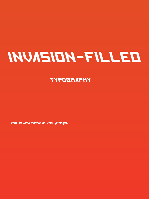 INVASION-Filled Poster