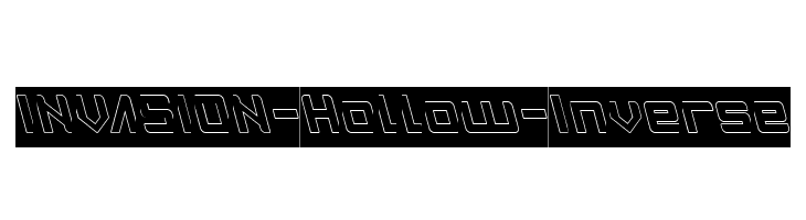 INVASION-Hollow-Inverse  フリーフォントのダウンロード