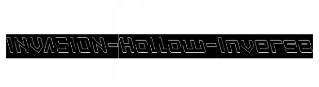 INVASION-Hollow-Inverse  フリーフォントのダウンロード
