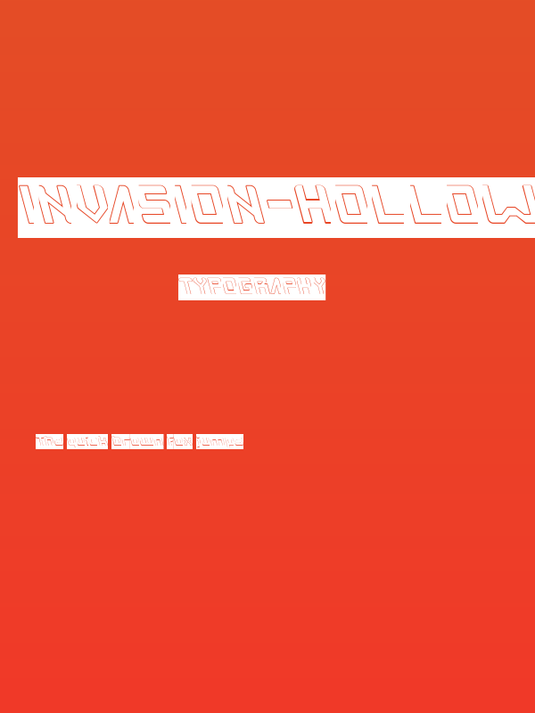 INVASION-Hollow-Inverse Poster