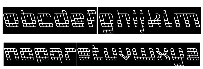 INVASION-Inverse Font LOWERCASE