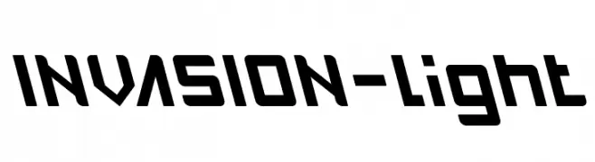 INVASION-light  フリーフォントのダウンロード