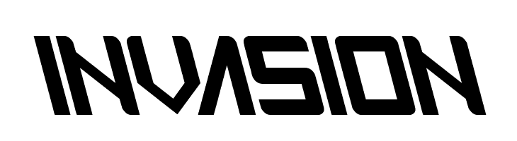 INVASION Schriftart