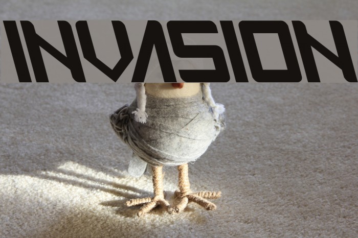 INVASION Font examples