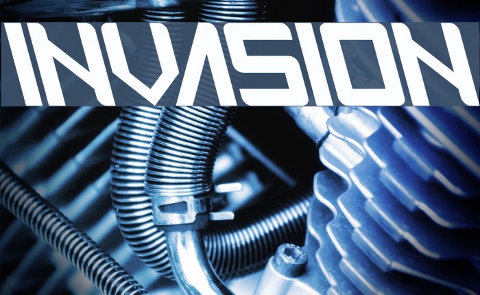 INVASION Font examples