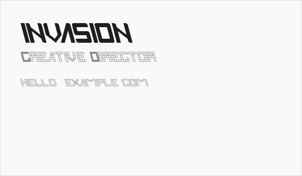 INVASION Business Card