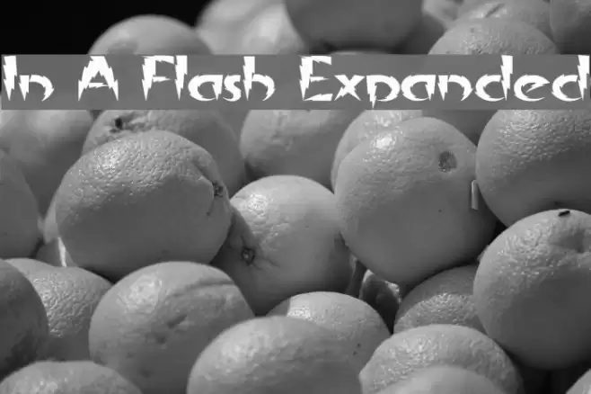 In A Flash Expanded フォント examples