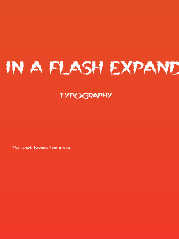 In A Flash Expanded Poster