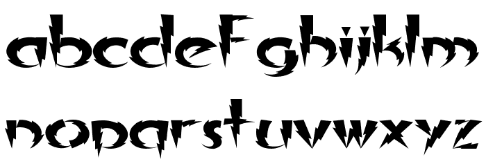 In A Flash Expanded フォント 小文字