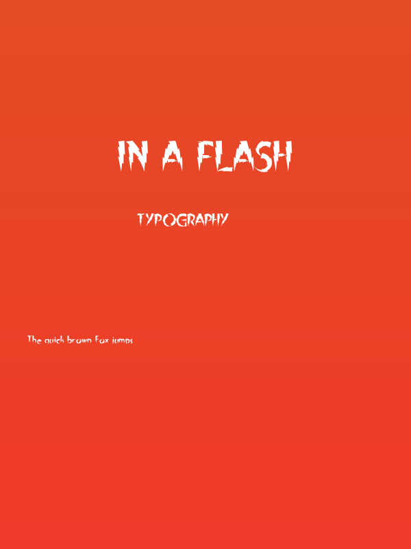 In A Flash Poster