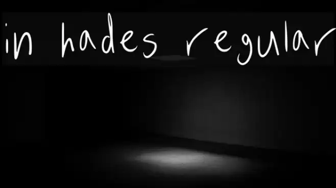 In Hades Regular Font examples