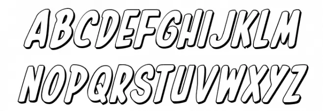 In-House Edition 3D Italic 字体 小写